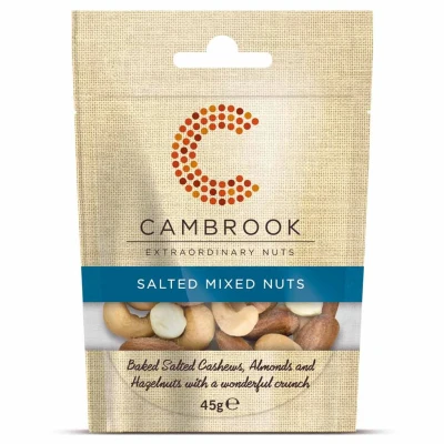 Image of Cambrook Baked &amp; Salted Mixed Nuts, 45g Bag