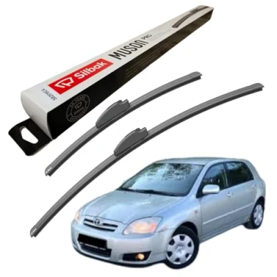 Image of Silbak Windscreen Wipers, for TOYOTA COROLLA HATCHBACK (11/2001 11/2006) Wiper Blades, 600mm/400mm