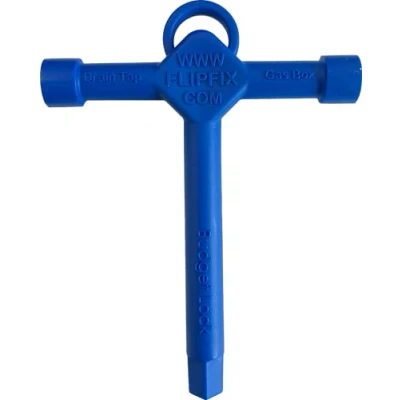 Image of Trade Access Panels Universal Loft Hatch Key. Square Drive T Key Opener Tool, for Gas Box, Drain Tap. Spare Replacement Plastic Budget Lock Tee Cabinet Lock, Utility Blue