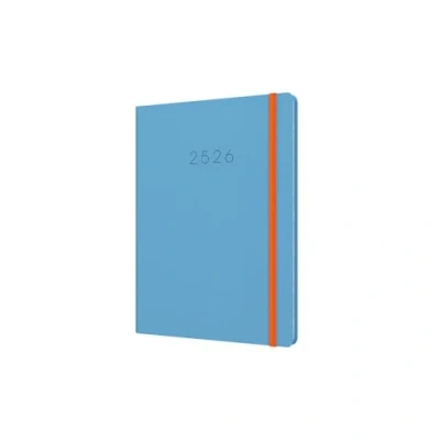 Image of Collins &#039;Legacy&#039; 12 Month Mid/Academic Year Planner, August 2025 2026 Week to View Diary, A5 Hard Cover, Blue