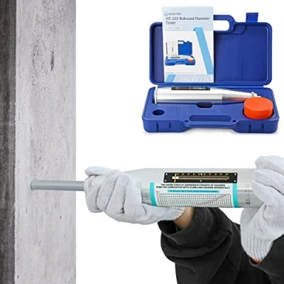 Image of NEWTRY Portable Concrete Rebound Hammer Tester Resiliometer Test Meter Tool 10 60Mpa