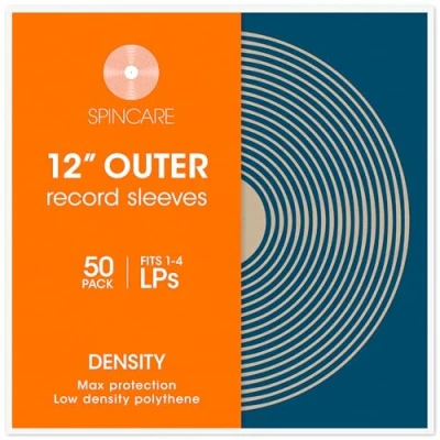 Image of 50x 12 Inch Outer Vinyl Record Sleeves DENSITY Covers Fit 1 4 Gatefold LP Albums UV Resistant Plastic Polythene
