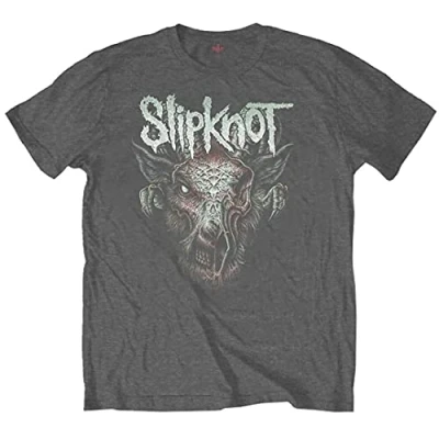 Image of Slipknot Kids T Shirt Infected Goat Official Charcoal Grey (Ages 3 14 yrs) Large (9/10 Yrs