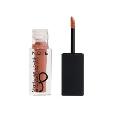Image of NOTE COSMETICS Mattever Lip Ink Long Lasting Kiss proof Matte Plumping and Highly Pigmented Lipstick (Toffee Brock)