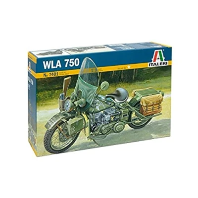 Image of Carson ITA7401 WLA 750 US Military Motorcycles Harley Davidson Model kit, Clear, Mittel