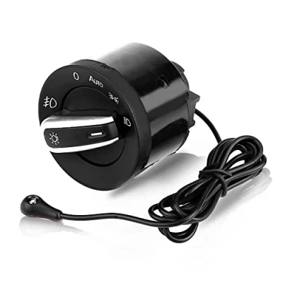 Image of Headlight Control Switch, Headlamp switch Light Sensor Module Button 1Z0941431K for V W Gol f MK5 MK6 Jett a Tiguan Passa t Scirocco car