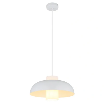 Image of Globo Lowe hanging light, white matt, Ø 38 cm, metal