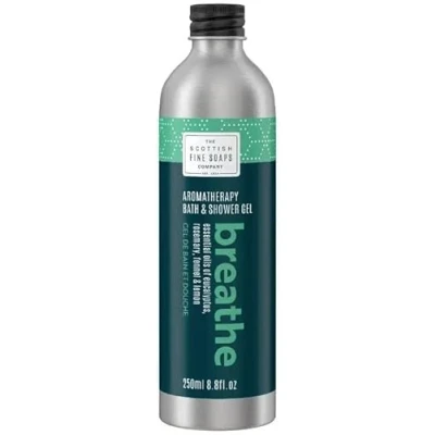 Image of Scottish Fine Soaps Aromatherapy Breathe Bath &amp; Shower Gel 250ml