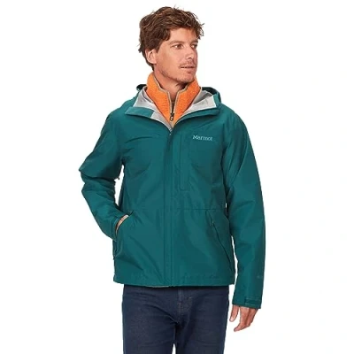 Image of Marmot Men Minimalist Jacket, Waterproof GORE TEX Lightweight Rain Windproof Raincoat, Breathable Windbreaker, Ideal for Running and Hiking