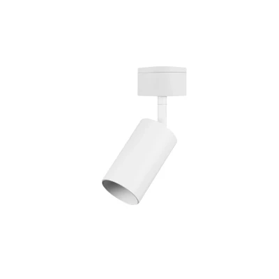 Image of Accentplus 100mm Dia 56mm GU10 Base Surface Track Mounted Adjustable White Integral LED