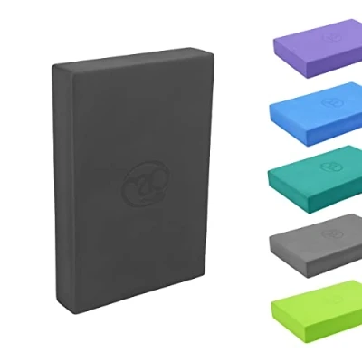 Image of Yoga Mad EVA Block, High Density Non Slip Block for Yoga, Pilates and Home Workouts, 30cm x 20cm 5cm