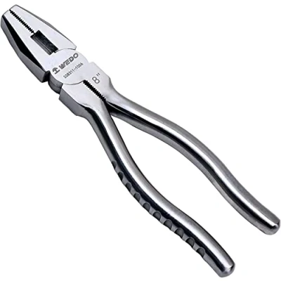 Image of WEDO Lineman&#039;s Pliers Stainless Steel，6&quot; Side Cutting Pliers, Combination Cutter, Wire Stripper, Crimper, Cut ACSR, Screws, Nails, Hard Wire, Corrosion Resistant