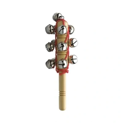 Image of Stagg 14909 13 Sleigh Bells on Wooden Handle