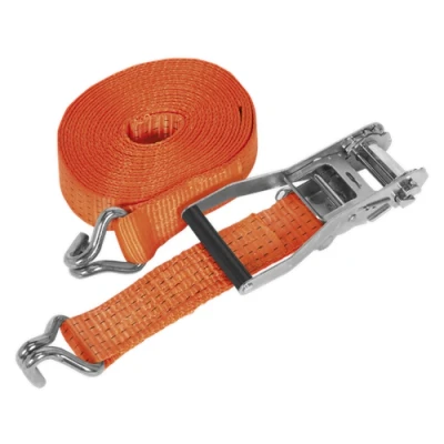 Image of Sealey Ratchet Tie Down 50mm x 8m Polyester Webbing 5000kg Breaking Strength