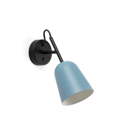 Image of Studio Single Spotlight Matt Black, Blue