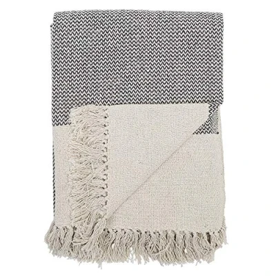 Image of Bloomingville Sefanit Grey Cotton Bedspread, Gray, 160 X 130 Cm (L/B)