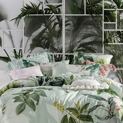 Image of Linen House Glasshouse Pillowcase Set, Multi, 50 x 75cm