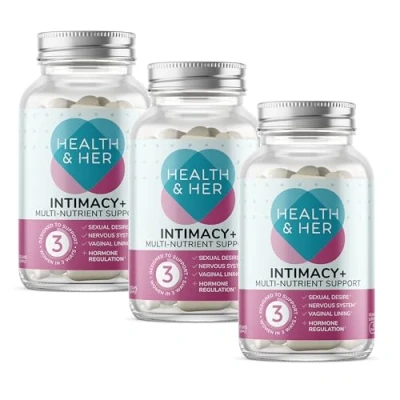 Image of Health &amp; Her Intimacy+ Multi Nutrient Support for Women Women&#039;s Multivitamin Supplement with Maca Root Tribulus Terrestris 3 Month Supply, 180 Vegan Gluten Free Tablets