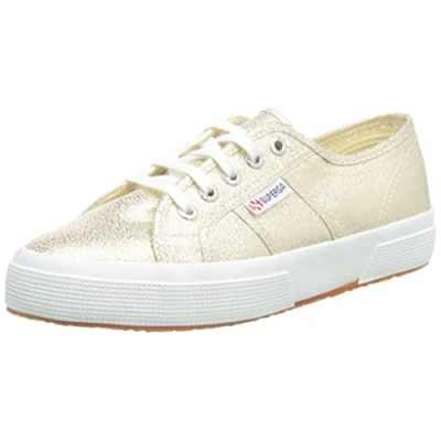 Image of Superga Women&#039;s 2750 lamew Low Top Sneakers, Gold 174, 6.5 UK