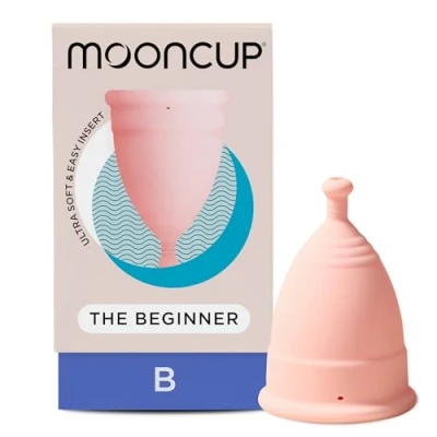 Image of &amp;SISTERS Menstrual Cup for Beginners 100% Medical Grade 10 Hour Wear Hypoallergenic, Soft &amp; Easy to Insert Size Medium 18 30 Year Olds Who Have Not Given Birth Vaginally, Pink, 704631