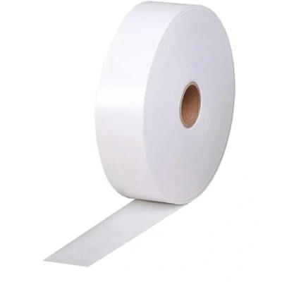 Image of Clairefontaine Ref 396803C Gummed Kraft Tape (Single Roll) 40mm Width x 200m Length, Becomes Adhesive When Wet, 30mm Core Suitable for Framing Plain White