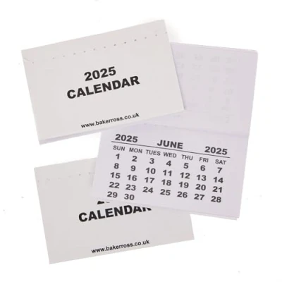 Image of Baker Ross FN312 Calendar Pads 2025 Pack of 20, Kids Make Your Own Craft Accessories