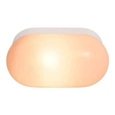 Image of Nordlux Foam LED wall light with an oval shape, IP44 black
