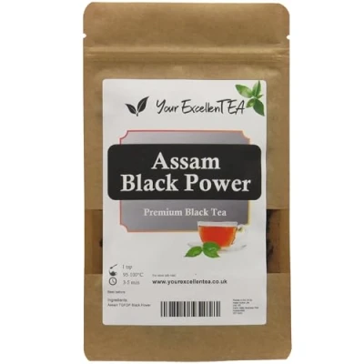 Image of Assam Black Power Tea Loose Leaf TGFOP Tippy Golden Flowery Orange Pekoe (100g)