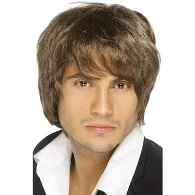 Image of Smiffys Boy Band Wig Brown(Size: US One Size)