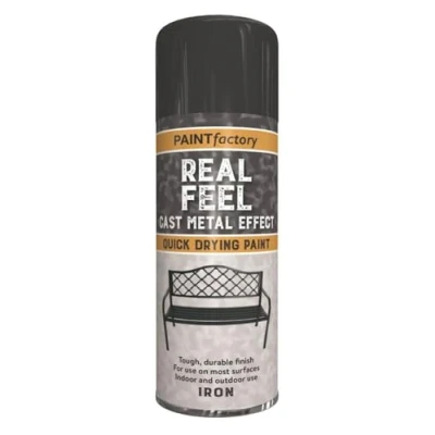 Image of HitlineUK Spray Paint 400ML Cast Iron Metal DIY Wood Plastic Effect