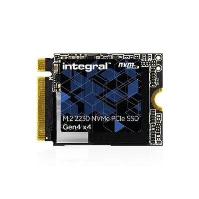 Image of Integral 1TB M.2 NVMe 2230 PCIe Gen4 x4 SSD READ speed up to 4900MB/s, WRITE 3200MB/s Internal Solid State Drive. Valve Steam Deck, Microsoft Surface Pro, PC &amp; laptop compatible