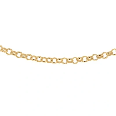 Image of Tuscany Silver Women 925 Sterling Yellow Gold Plated Belcher Chain 51 cm/20 Inch