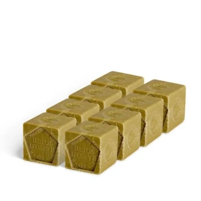 Image of Cube de Savon Marseille Olive Sans emballage Lot 8x300g