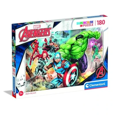 Image of Clementoni 29295 Supercolor Puzzle for Children Marvel The Avengers 180 Pieces