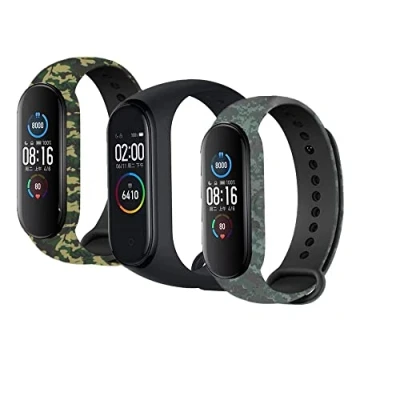 Image of T BLUER Compatible with Xiaomi Mi Band 7 Strap,Mi 6 Silicone Colorful Replacement Bands Wristband for 5,No Tracker Included