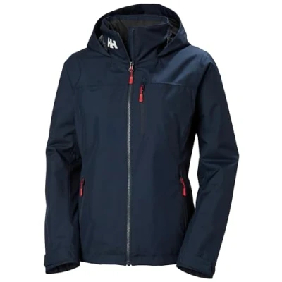Image of Helly Hansen Women&#039;s Crew Hooded Midlayer Jacket, Navy, M