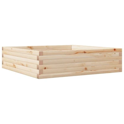 Image of vidaXL Garden Planter 90x90x23 cm Solid Wood Pine
