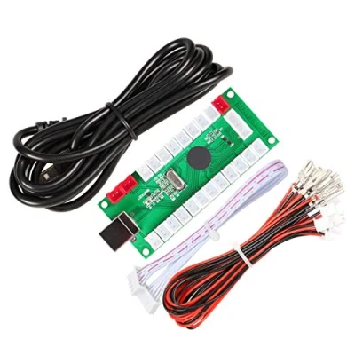 Image of EG STARTS Zero Delay USB Encoder To PC Games Controllers For Arcade Sanwa Kits Parts Mame Jamma &amp; Other (5Pin Joystick + Style Push Button)