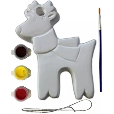 Image of ORBITRON Christmas Paint Your Own Tree Decoration &amp; Reindeer or Santa (Reindeer)