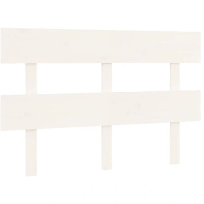 Image of vidaXL Bed Headboard White 124x3x81 cm Solid Wood Pine