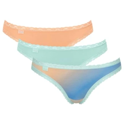 Image of Sloggi Women&#039;s 24/7 Weekend Brazil C3P Briefs, MULTIPLE COLOURS 9, 12