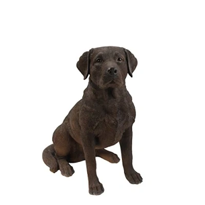 Image of Hi Line Gift Ltd Sitting Labrador Retriever Dog Statue, Brown