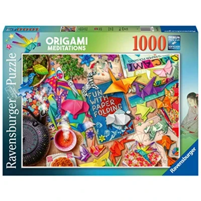 Image of Ravensburger Aimee Stewart Origami Meditations 1000 Piece Jigsaw Puzzle for Adults &amp; Kids Age 12 Years Up