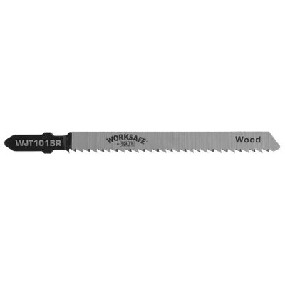 Image of Worksafe Jigsaw Blade Wood &amp; Plastics 75mm 10tpi Pack of 5
