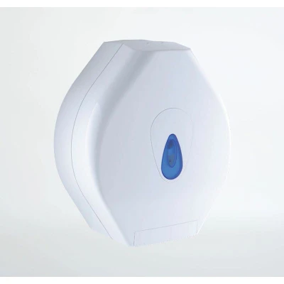 Image of Nymas White Plastic Toilet Roll Dispenser 140301/WH