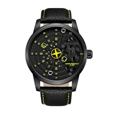Image of Police Men Analog Quartz Watch with Leather Strap PEWJA0022101