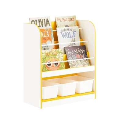 Image of Children Kids Bookcase Bookshelf Toy Shelf Storage Boxes, KMB108 G Sobuy