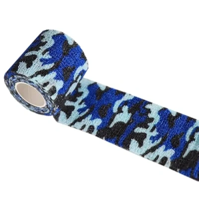 Image of Self Adhesive Bandage Tape, 5cm x 4.5m Vet Wrap for Dogs, Horses, Pets, Elastic Cohesive Bandages Wrist, Ankle Sprains and Swelling, Camouflage First Aid Sports Stretch Tape M