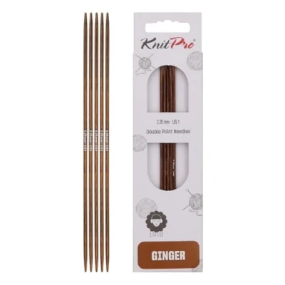 Image of KnitPro Ginger Double Pointed Needles 15cm 2.25mm 3pcs
