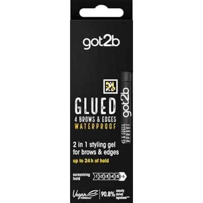 Image of got2b glued for Brows &amp; Edges eyebrow gel, vegan waterproof fast drying with no residue or stickiness 16ml